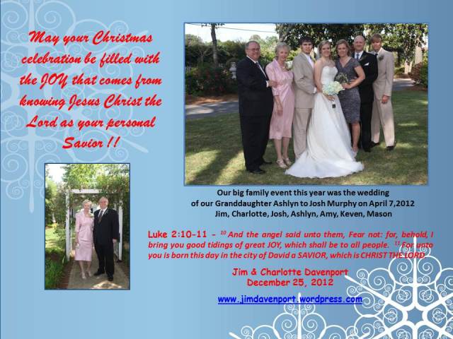 2012 Christmas Card for Family, Friends and Followers