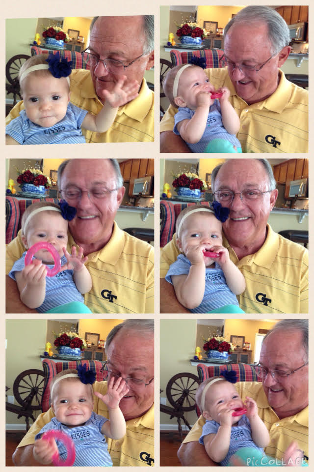 Papa and Rhory - can you tell Papa is HAPPY!!