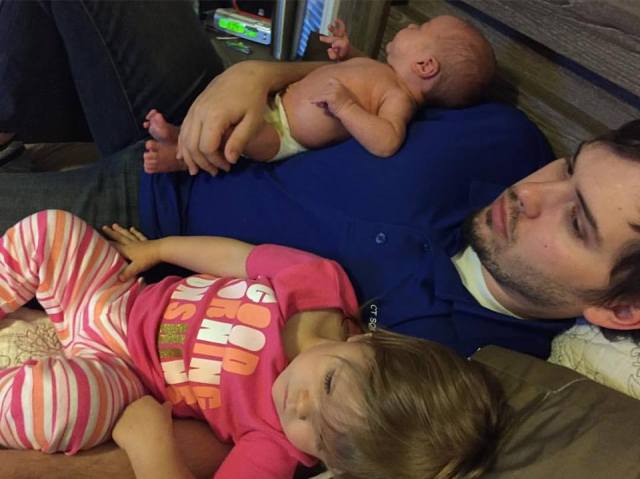 2016-04-11 Josh, Rhory &amp; Rhett - Snuggle Time