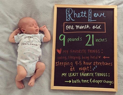 2016-04-22 Rhett at One Month Old