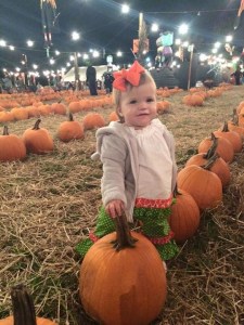 Rhory Selecting Her Pumpkin