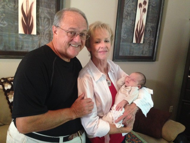Rhory with Nana and Papa