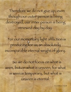 We Do Not Lose Heart - 2cor4171